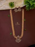 Antique Gold Kasu Haram with Chandbali Earrings - S2002