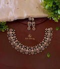 Emerald Green CZ Diamond-Look Geometric Choker Set – S1032